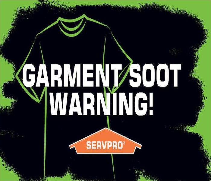 Green background with black shirt and SERVPRO logo